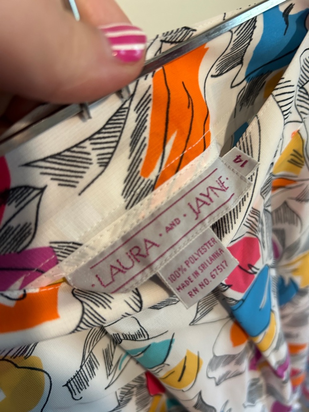Vintage NWT Laura & Jayne Multicolor Floral Maxi Skirt - Breezy White Base - Picture 2 of 10